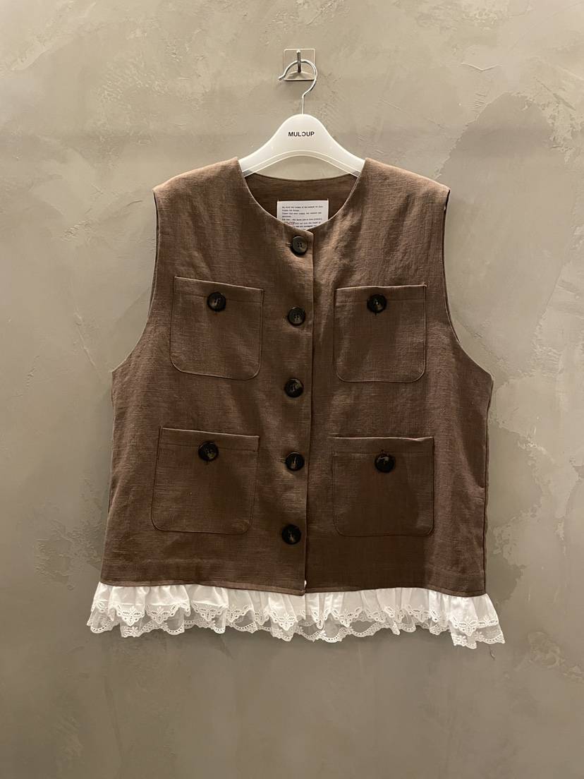 MULCUP韓國直郵女裝新款26春夏推薦職業休閑人氣熱賣馬甲MULCUP馬甲