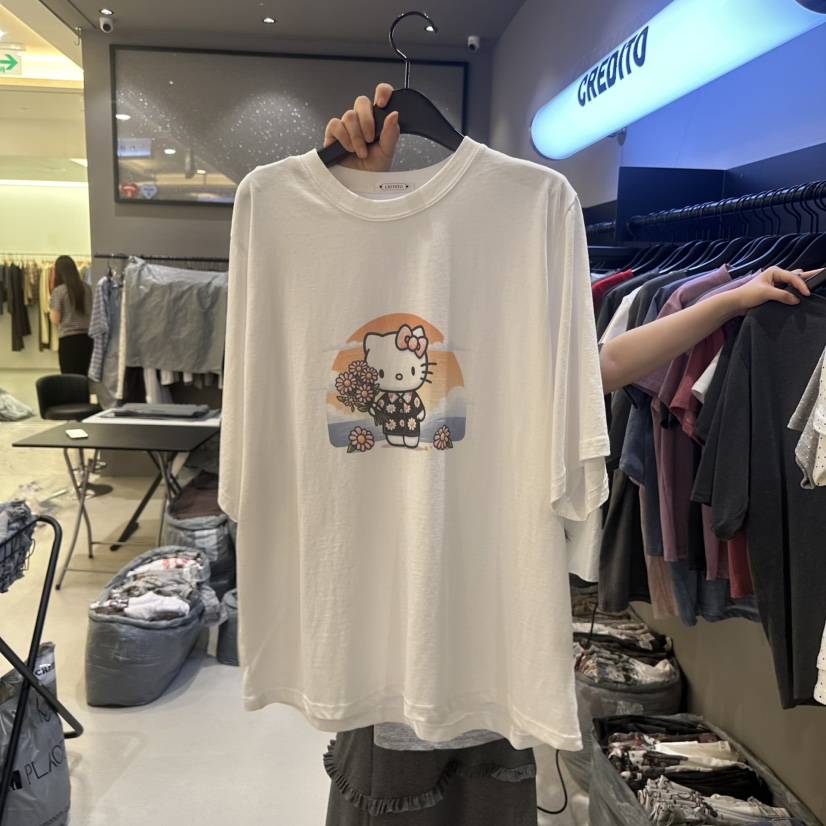 CREDITO韓國東大門直郵女裝新款時尚職業推薦休閑人氣T恤CREDITOT恤