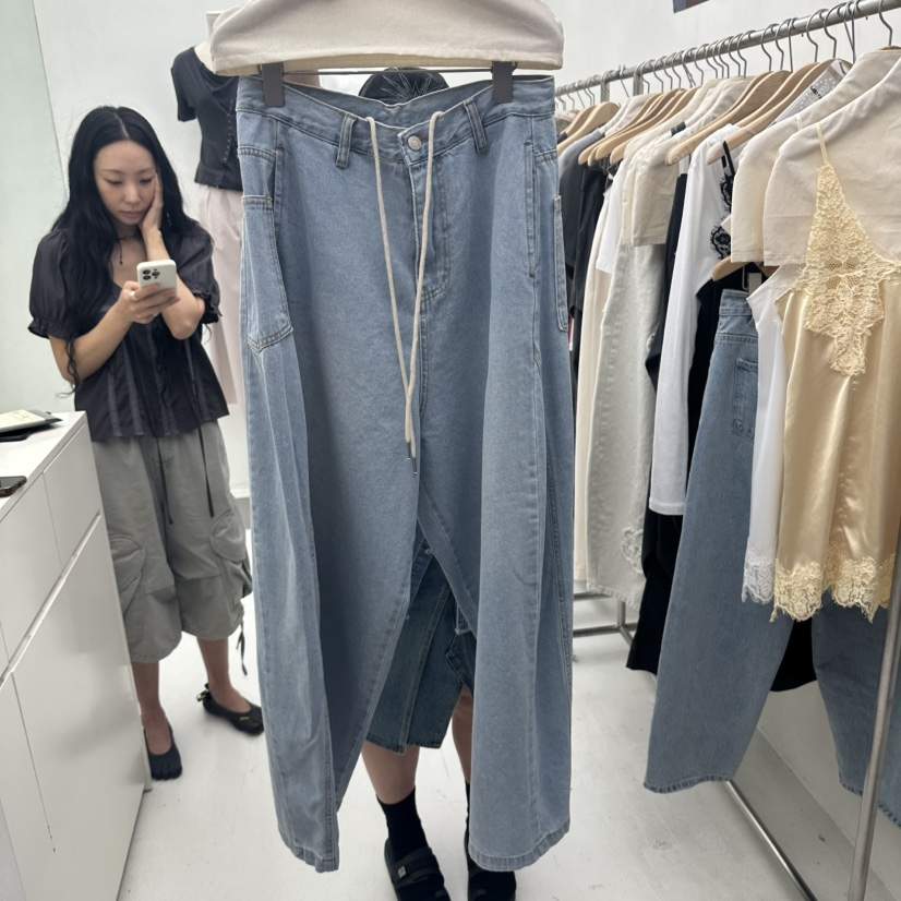 CHAV韓國東大門直郵女裝新款26春夏人氣時尚休閑推薦牛仔褲CHAV牛仔褲