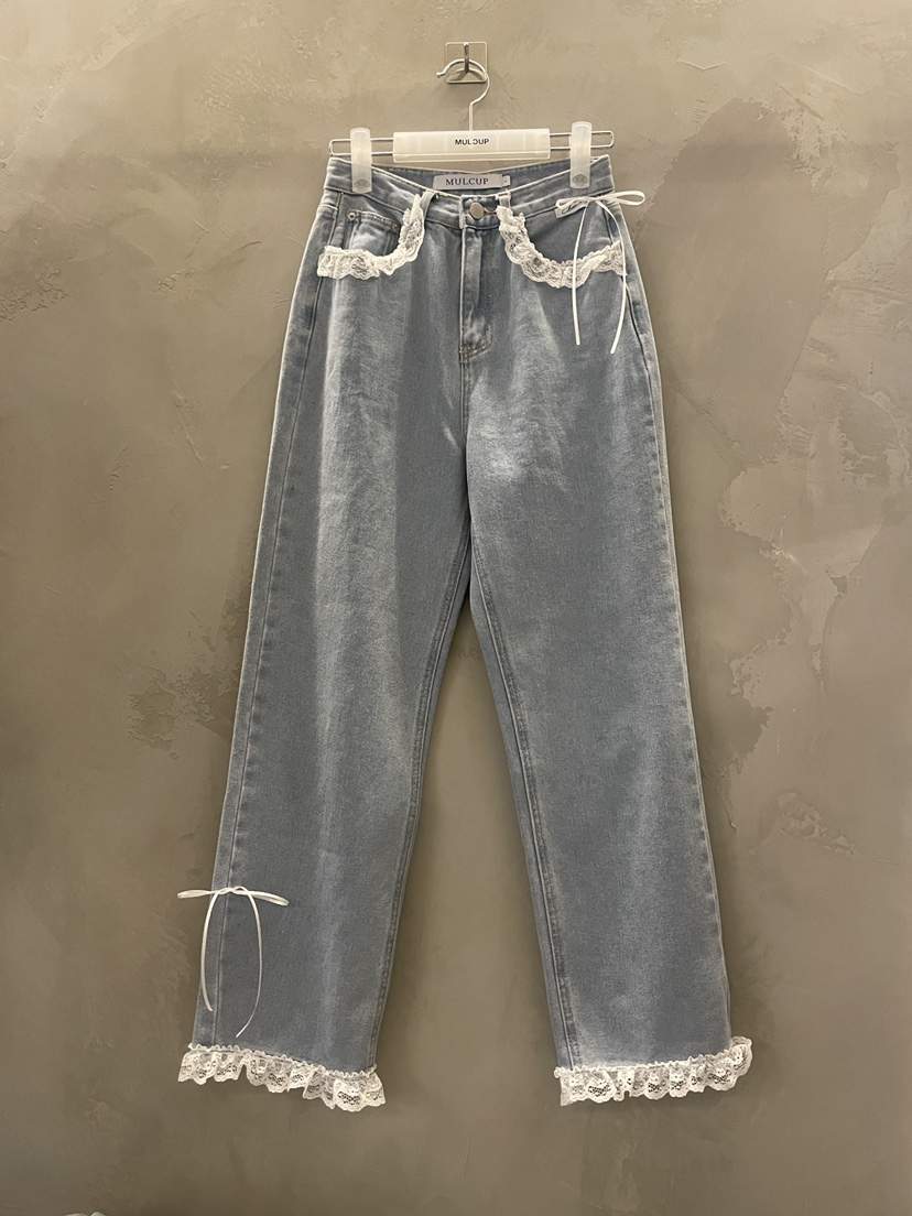 MULCUP韓國代購女裝新品休閑職業熱賣時尚人氣26春夏牛仔褲MULCUP牛仔褲