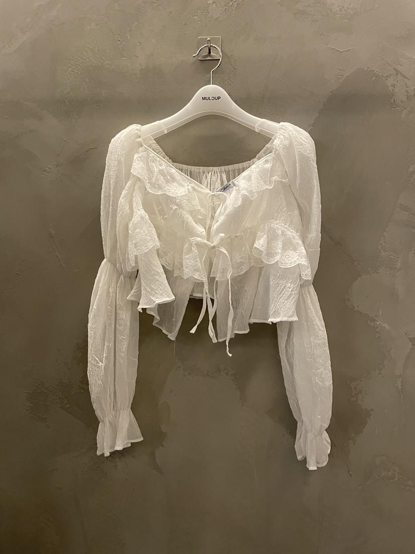 MULCUP韓國直郵女士新品職業人氣推薦時尚休閑襯衫蕾絲衫MULCUP襯衫/蕾絲衫