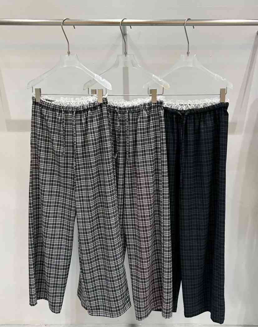 LOOKK/MIMME韓國直郵實拍女裝新款時尚熱賣推薦休閑褲格子LOOKK/MIMME休閑褲