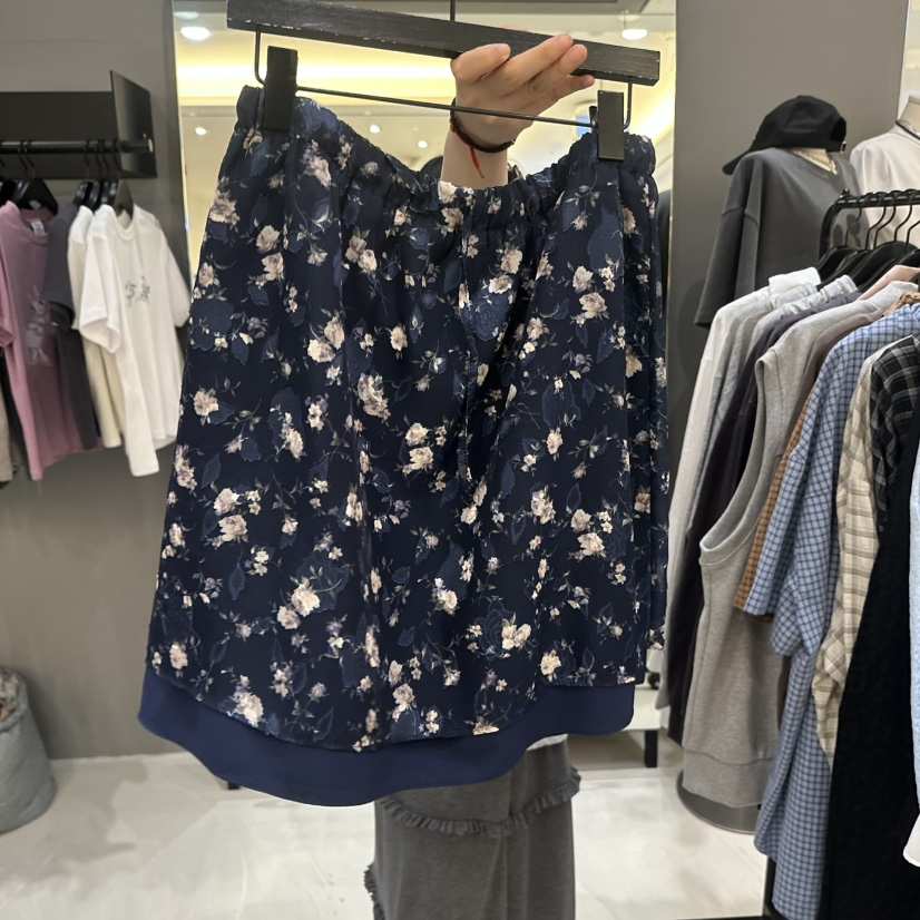 CREDITO韓國代購女士新款休閑推薦職業人氣半身裙中短裙提花CREDITO半身裙/中短裙