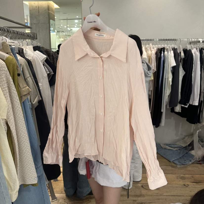 CREAM VILLA韓國直郵女士新款職業襯衫蕾絲衫CREAMVILLA襯衫/蕾絲衫