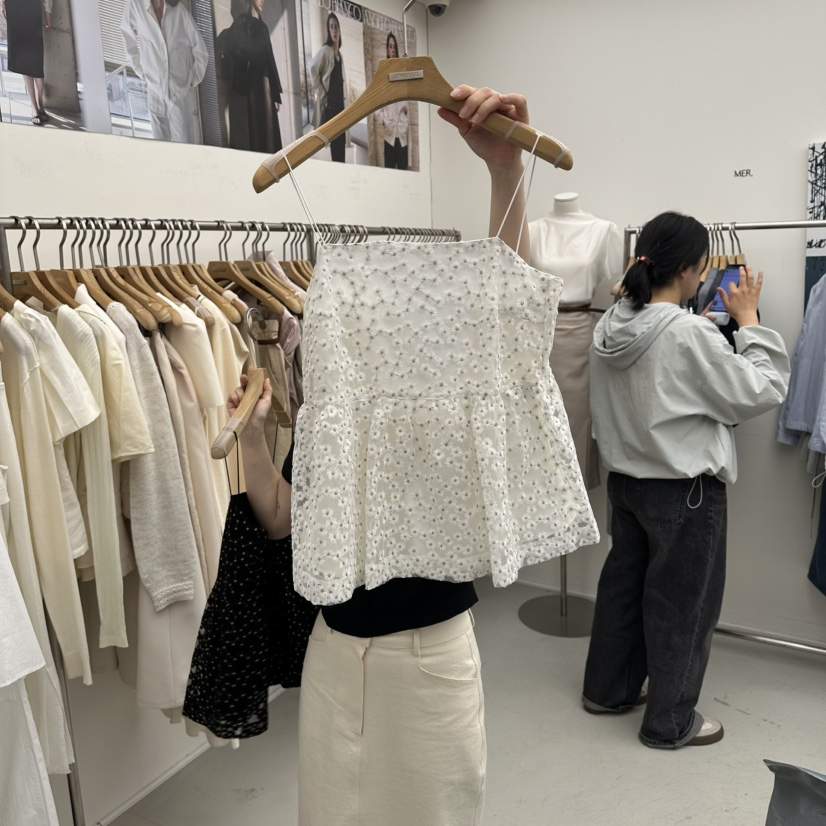 MER韓國東大門直郵女裝新品人氣26春夏職業熱賣吊帶背心蕾絲MER/ANGELO BIANCO吊帶/背心