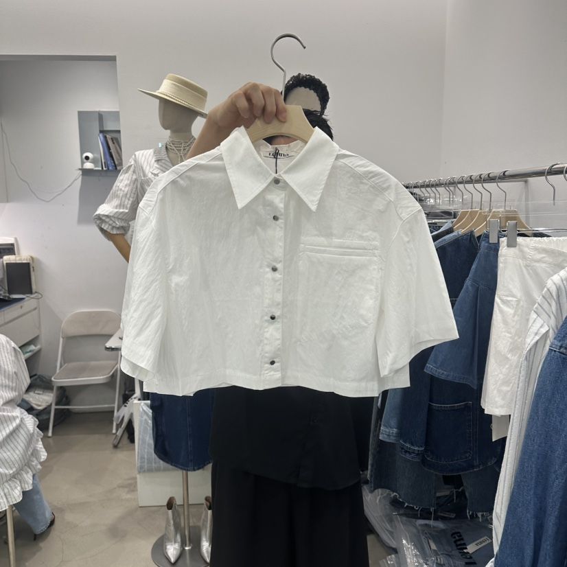 LEHNA韓國直郵女士新款時尚推薦職業26春夏人氣襯衫蕾絲衫LEHNA襯衫/蕾絲衫