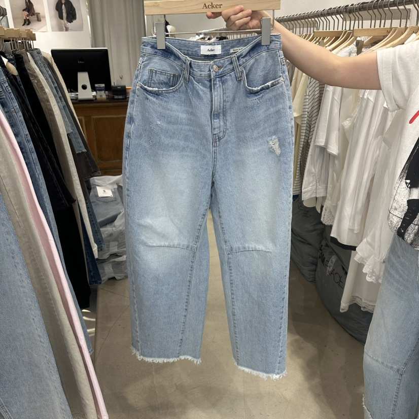 ACKER韓國代購女裝新款時尚休閑熱賣職業人氣26春夏牛仔褲ACKER牛仔褲