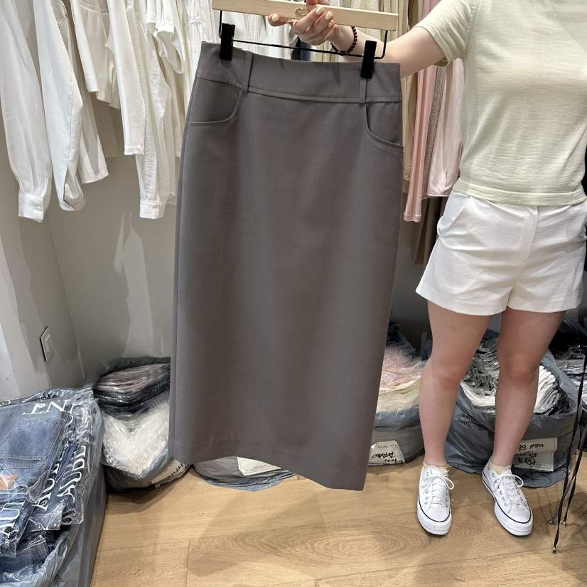 aube nunt韓國直郵實拍女裝新品推薦人氣職業半身裙中短裙aube nunt半身裙/中短裙