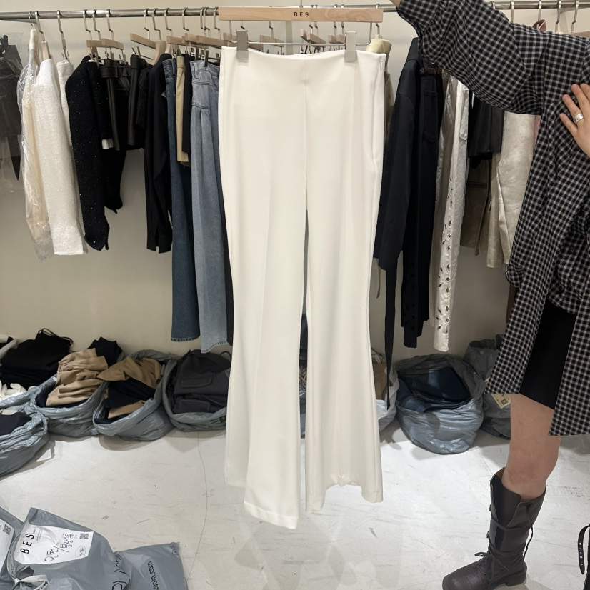 BES韓國直郵實拍女裝新款推薦時尚職業人氣熱賣休閑褲荷葉邊BES SEOUL休閑褲