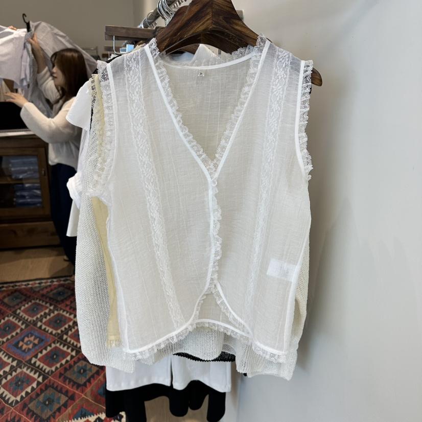 AGO韓國代購女裝新品時尚26春夏推薦休閑熱賣職業襯衫蕾絲衫AGO襯衫/蕾絲衫