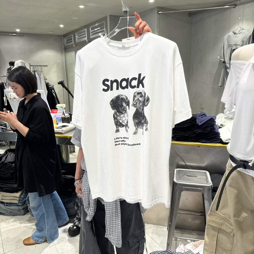 HERTZ-P韓國東大門直郵女士新款26春夏休閑時尚推薦職業T恤HERTZ-PT恤