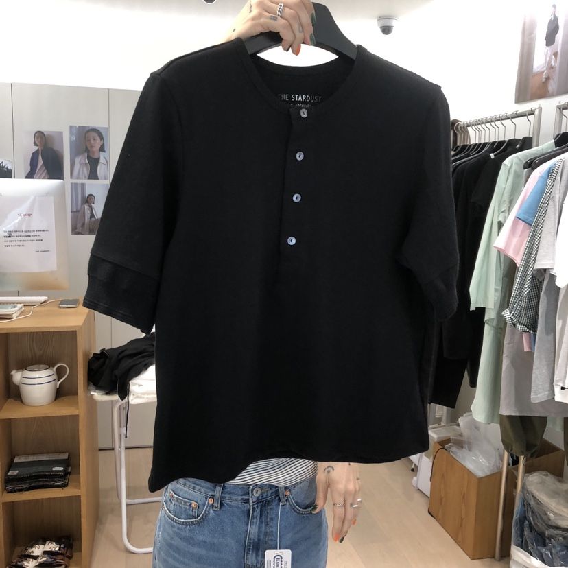 THE STARDUST韓國直郵女士新款休閑推薦熱賣職業時尚T恤THE STARDUSTT恤