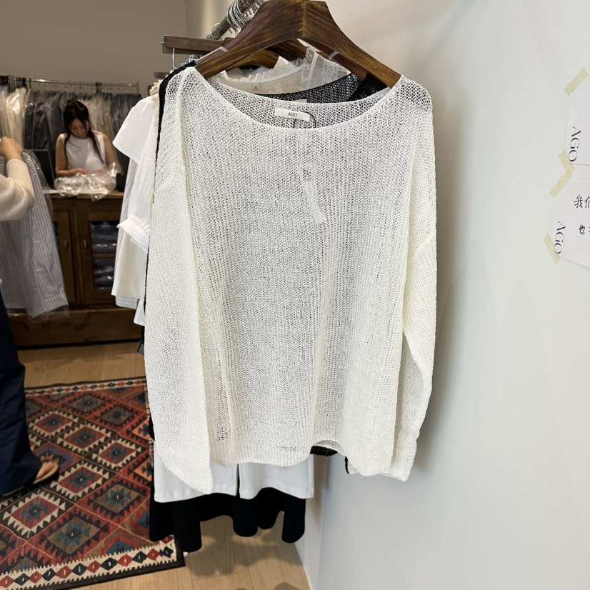 AGO韓國東大門直郵女士新款職業熱賣休閑時尚人氣26春夏針織衫AGO針織衫