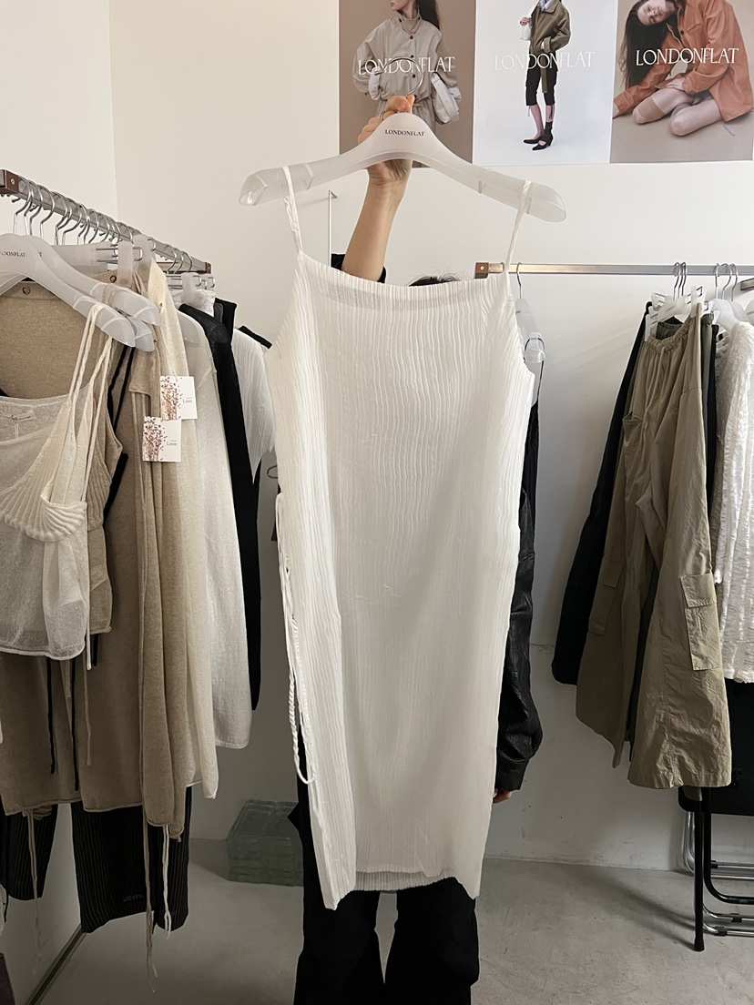 LONDON FLAT韓國直郵女士新款休閑熱賣真品時尚連衣裙褶裥LONDON FLAT連衣裙