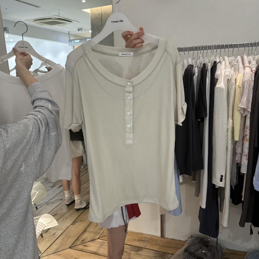 CREAM VILLA東大門直郵女士新款真品T恤CREAMVILLAT恤