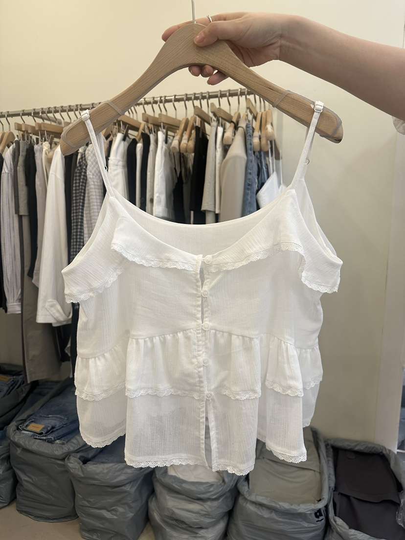 MONDAYMORING韓國直郵女裝新品推薦真品時尚休閑吊帶背心MONDAYMORING吊帶/背心