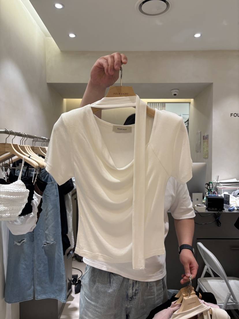 FOUREIGHT東大門直郵女裝新品推薦26春夏休閑人氣職業T恤FOUR EIGHTT恤