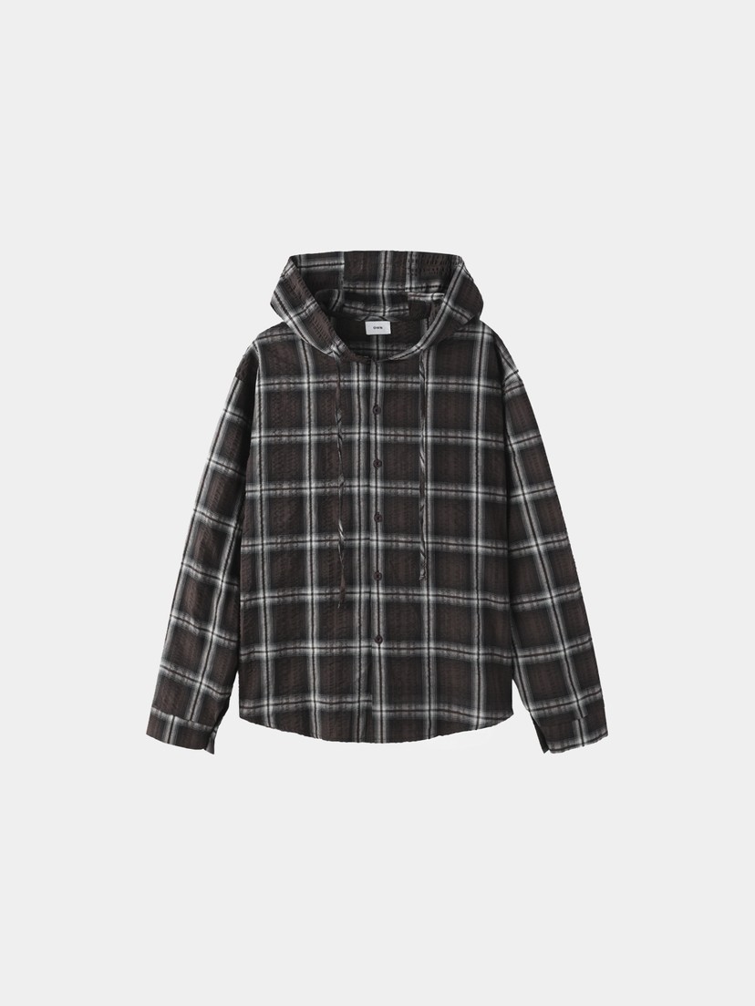 OWN東大門代購女士新品26春夏推薦真品襯衫蕾絲衫連帽衫格紋OWN襯衫/蕾絲衫