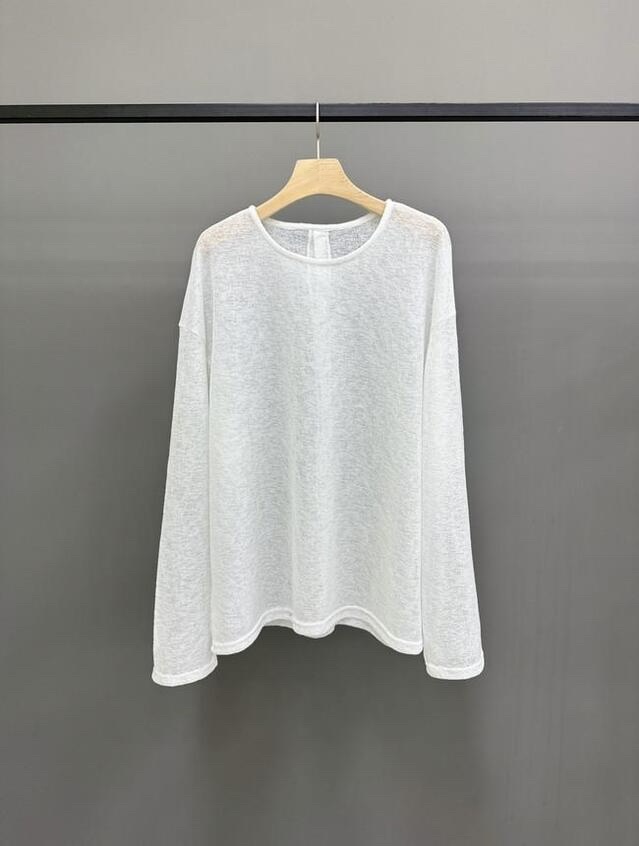 I BLLE韓國代購女裝新品休閑人氣26春夏長袖T恤亞麻紐扣I BLLE長袖T恤