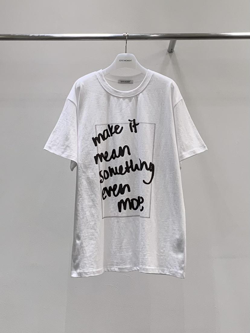 LOVE MOMENT東大門實拍女士新款真品26春夏休閑時尚推薦T恤LOVE MOMENTT恤