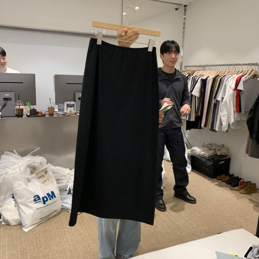 SELF SERVICE韓國東大門直郵女士新品26春夏時尚休閑長裙SELF SERVICE長裙