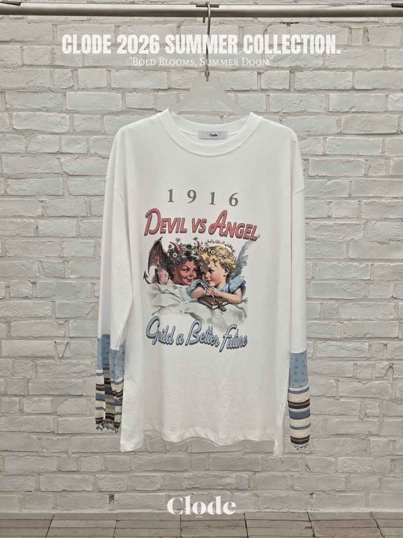 CLODE韓國直郵實拍女士新品人氣熱賣職業推薦時尚長袖T恤CLODE長袖T恤