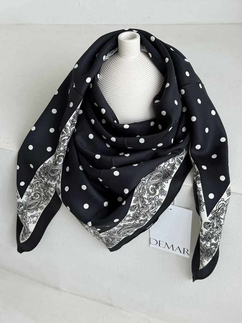 DEMAR韓國直郵女士新品人氣推薦26春夏職業圍巾披肩圍巾圓點DEMAR圍巾/披肩