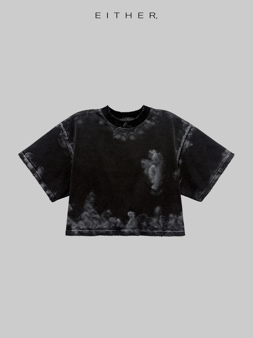 EITHER韓國直郵實拍女士新款26春夏熱賣推薦人氣休閑T恤水洗EITHERT恤