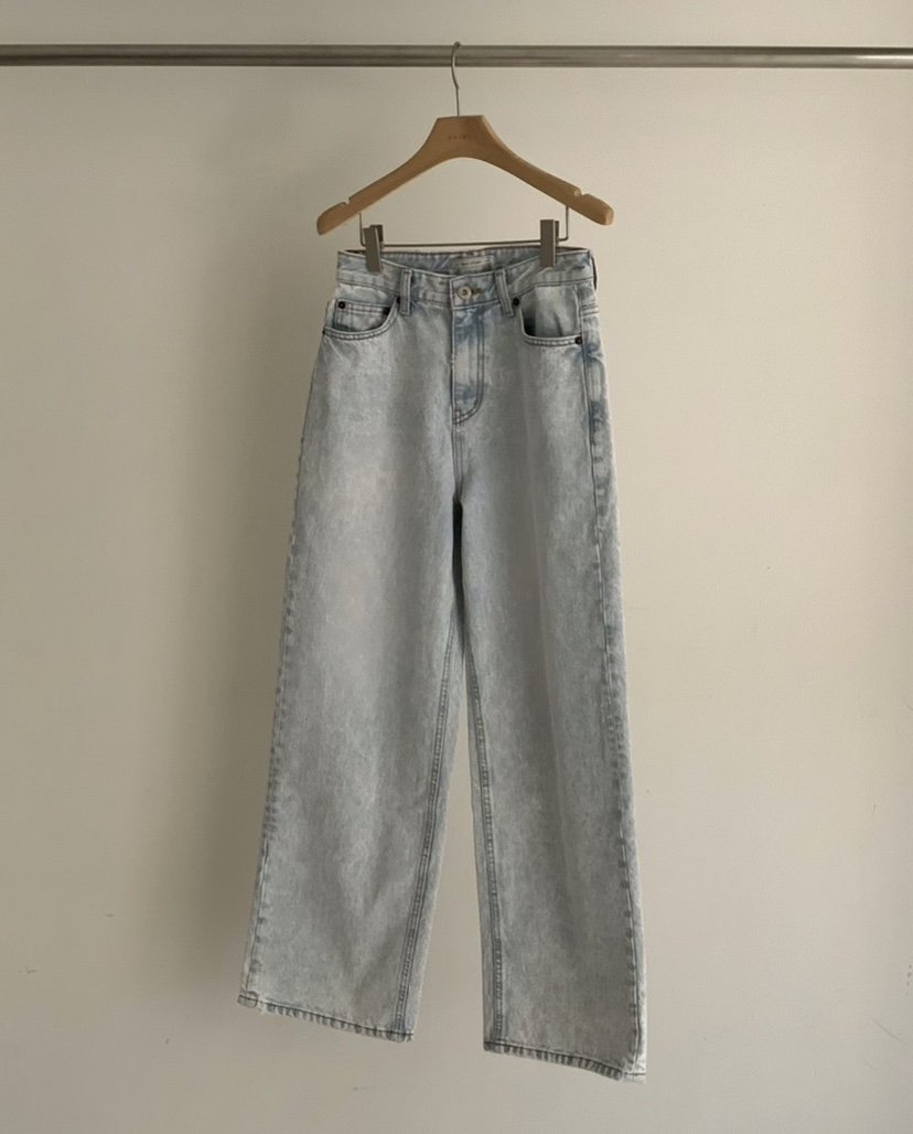 OBJET/LOVEUSU韓國直郵女裝新品職業時尚休閑26春夏牛仔褲OBJET/LOVEUSU牛仔褲