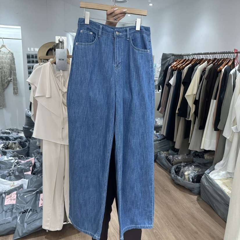 LEWIN韓國東大門代購女裝新品熱賣26春夏休閑人氣職業牛仔褲LEWIN牛仔褲