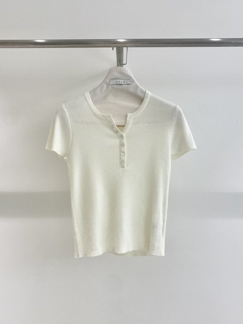 1968韓國東大門直郵女士新品26春夏休閑時尚職業推薦T恤開襟1968/YEOUYAT恤