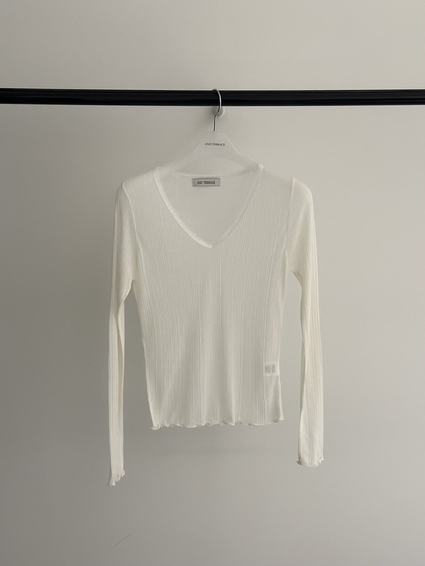 ANDTERRACE韓國直郵實拍女士新品熱賣人氣時尚26春夏長袖T恤ANDTERRACE長袖T恤