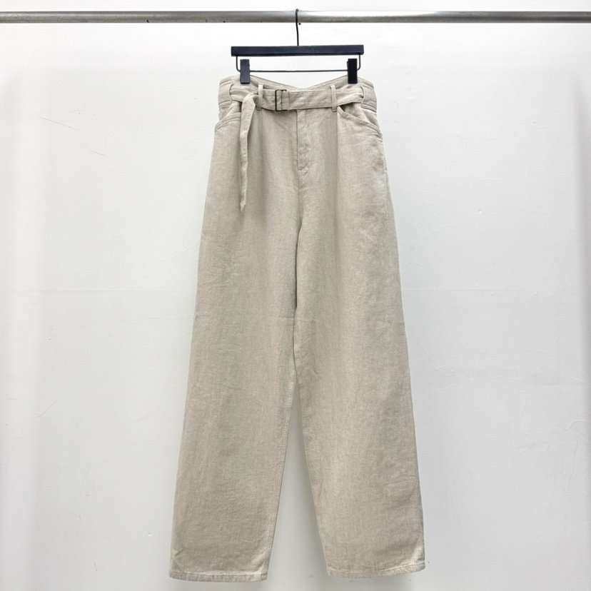 RIVER韓國代購女裝新品26春夏推薦人氣時尚休閑褲含腰帶棉WATER/RIVER休閑褲