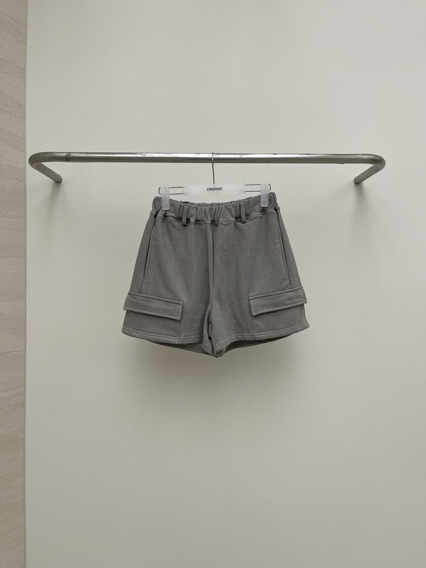 ATMOSPHERE韓國東大門代購女士新款26春夏人氣短褲工裝豬皮ATMOSPHERE/BLING短褲