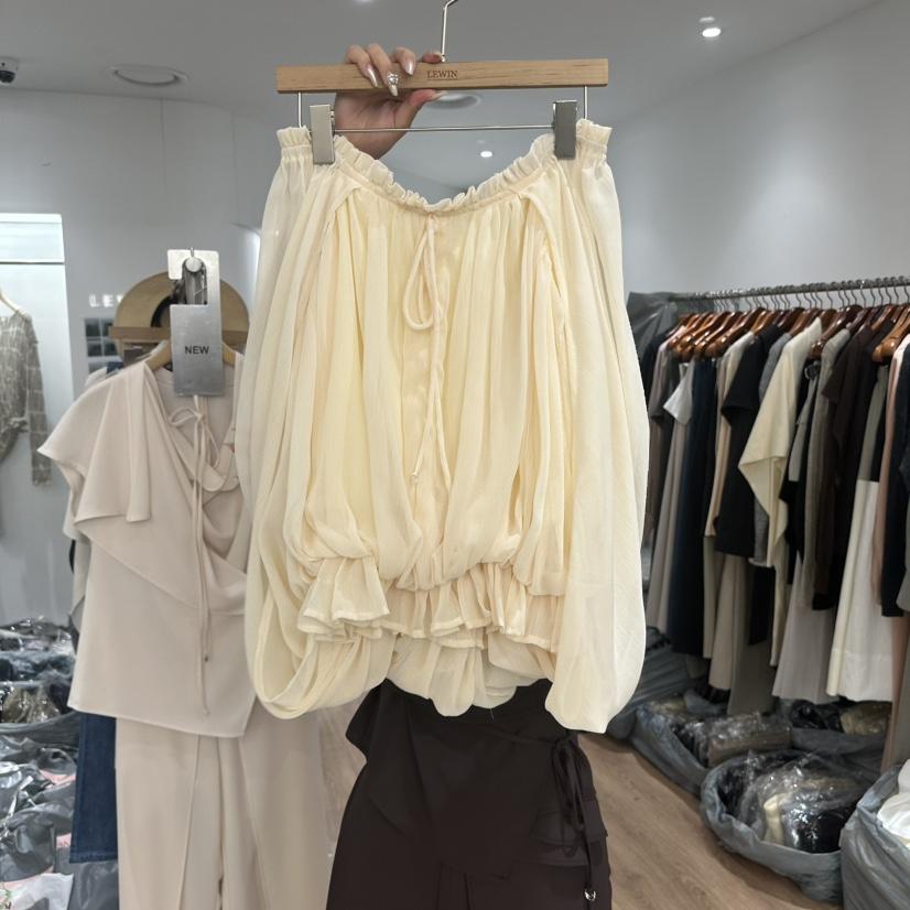 LEWIN韓國東大門代購女士新款熱賣時尚職業26春夏襯衫蕾絲衫LEWIN襯衫/蕾絲衫