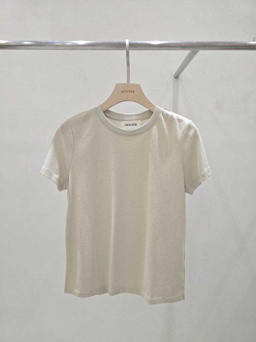 MONTER韓國東大門直郵女裝新品休閑26春夏職業熱賣T恤天絲MONTERT恤