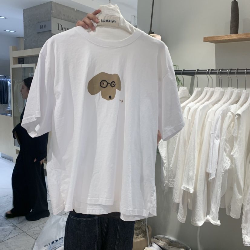 LE JARDINET韓國東大門代購女士新品26春夏時尚推薦T恤狗狗LE JARDINETT恤