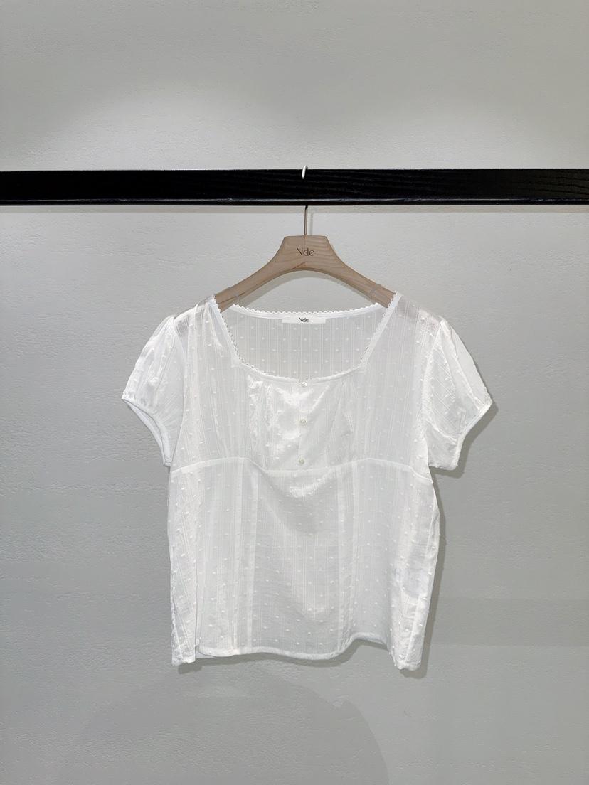 NDE韓國直郵女士新款時尚人氣推薦職業休閑襯衫蕾絲衫蕾絲BOHEME_NDE襯衫/蕾絲衫