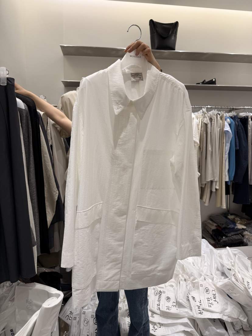 WOOD SAGE韓國東大門直郵女裝新款推薦熱賣長款風衣亞麻WOOD SAGE長款風衣