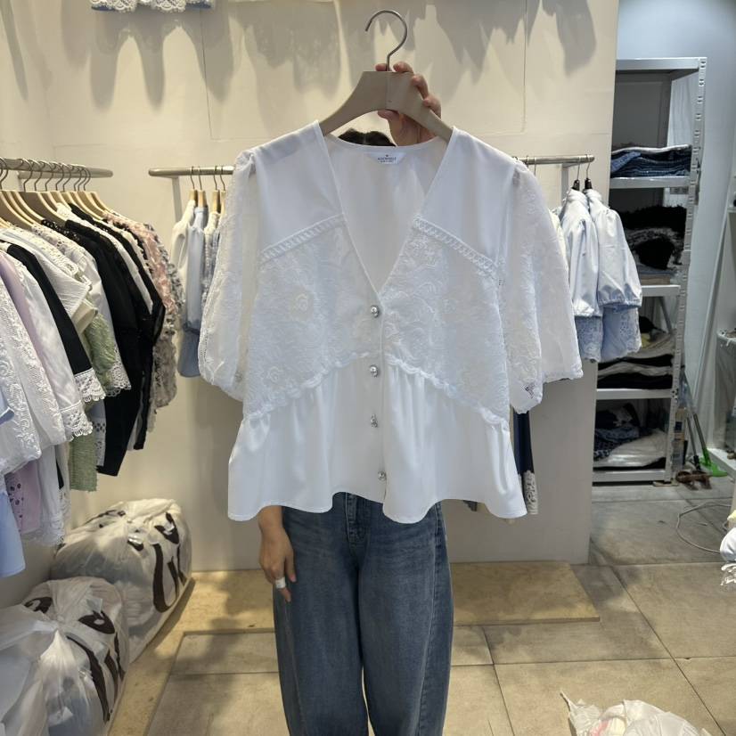 LADYBUG/ADORABLE韓國代購女士新品職業26春夏襯衫蕾絲衫ADORABLE/LADYBUG襯衫/蕾絲衫