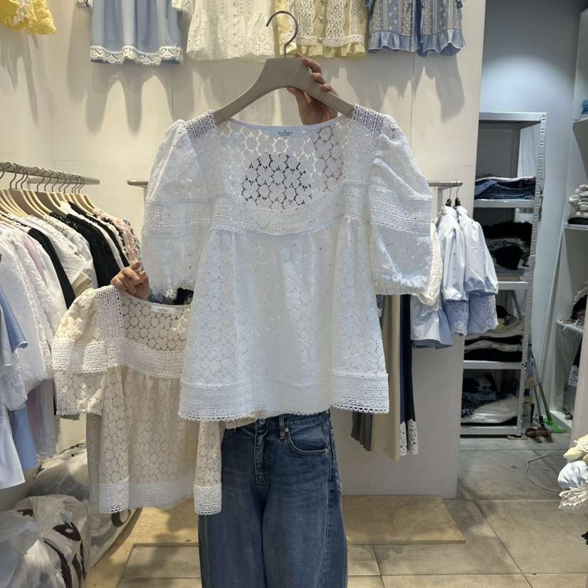 LADYBUG/ADORABLE韓國直郵女士新款休閑職業熱賣襯衫蕾絲衫ADORABLE/LADYBUG襯衫/蕾絲衫