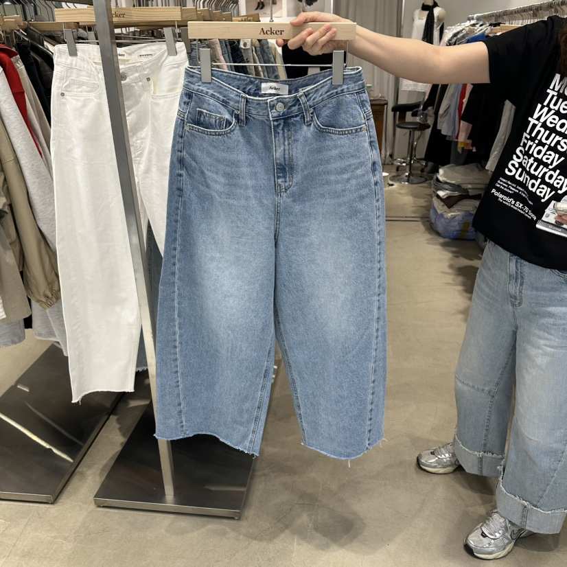 ACKER韓國直郵女裝新款時尚休閑26春夏職業熱賣推薦牛仔褲ACKER牛仔褲
