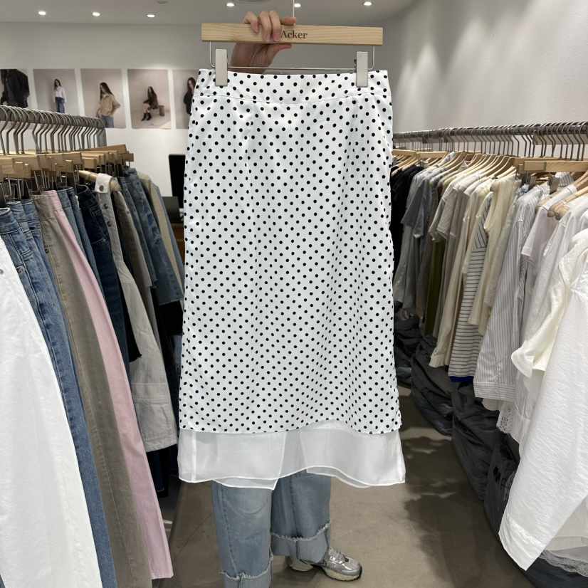 ACKER韓國直郵實拍女士新款26春夏人氣時尚熱賣休閑職業長裙ACKER長裙