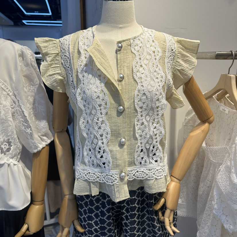 LADYBUG/ADORABLE韓國代購女士新品時尚26春夏襯衫蕾絲衫ADORABLE/LADYBUG襯衫/蕾絲衫