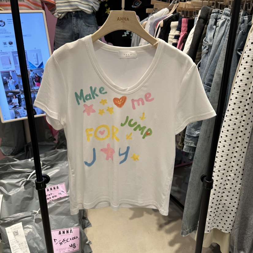 ANNA-P韓國直郵實拍女裝新款時尚人氣職業休閑26春夏T恤ANNA-PT恤
