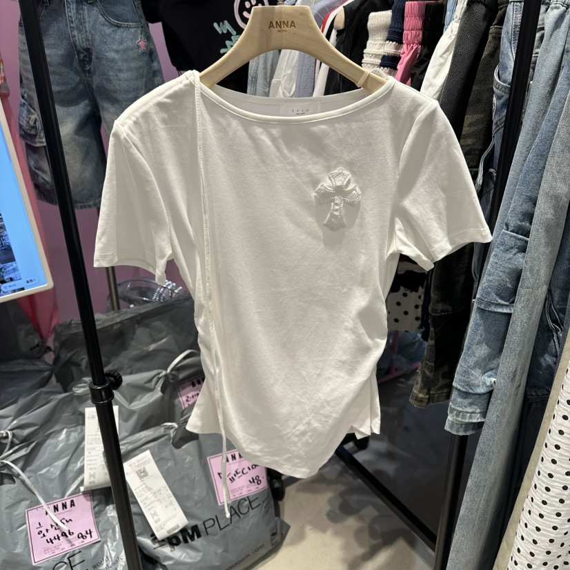 ANNA-P韓國直郵實拍女裝新款人氣26春夏推薦休閑職業T恤ANNA-PT恤