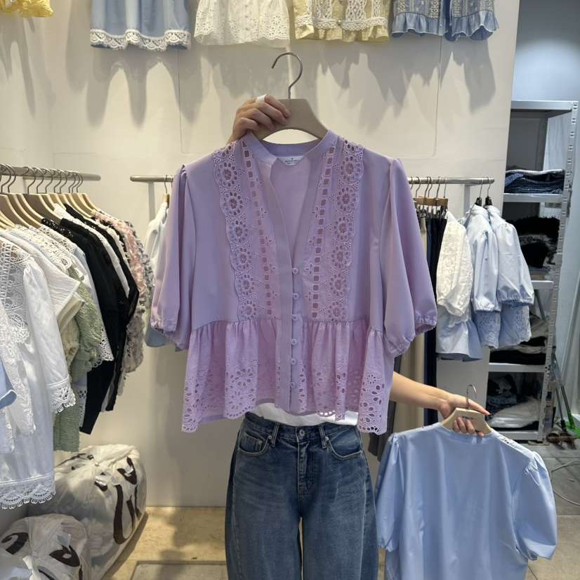 LADYBUG/ADORABLE韓國直郵女裝新品休閑推薦熱賣襯衫蕾絲衫ADORABLE/LADYBUG襯衫/蕾絲衫