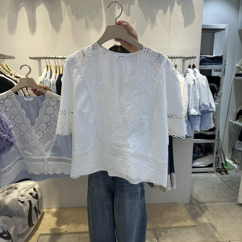 LADYBUG/ADORABLE韓國東大門直郵女士新品休閑襯衫蕾絲衫ADORABLE/LADYBUG襯衫/蕾絲衫