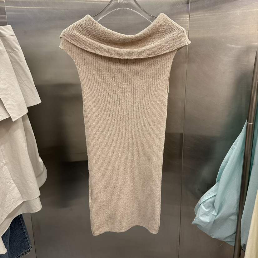 PAVEL韓國直郵實拍女士新款時尚人氣休閑推薦26春夏連衣裙露肩PAVEL連衣裙