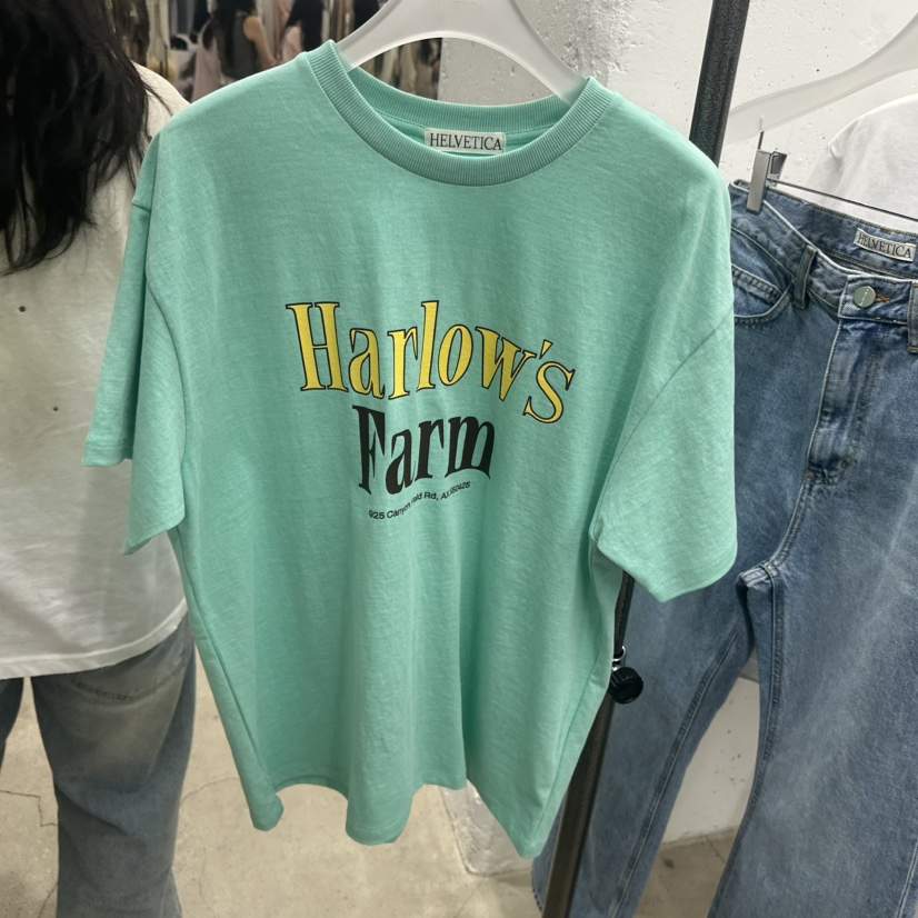 HELVETICA韓國代購女裝新款熱賣推薦職業26春夏人氣T恤棉HELVETICAT恤